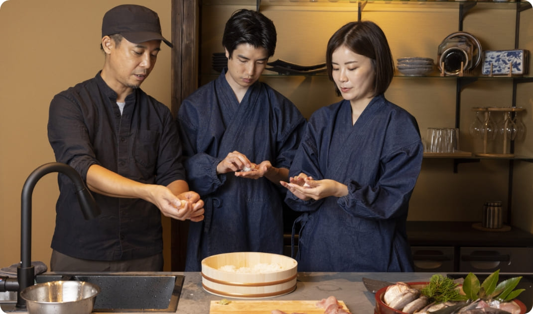 [写真] 刺身の盛り付け